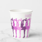 Gepersonaliseerde het schaatsen van het Cijfer ges Papieren Bekers (Voorkant)