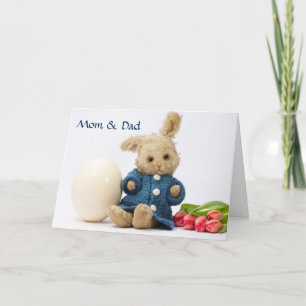 Gepersonaliseerde het Speelgoed van de paashaas Feestdagen Kaart