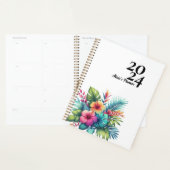 Gepersonaliseerde Hibiscus Bloem Tropisch Planner (Display)