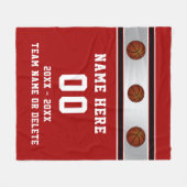 Gepersonaliseerde high-night Basketball Gift Ideeë Fleece Deken (Voorkant (Horizontaal))