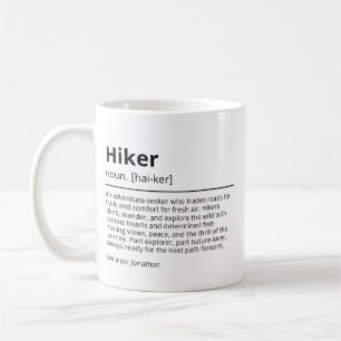 Gepersonaliseerde Hiker Definition Mok   Aangepast