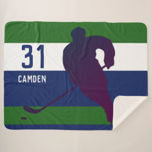 Gepersonaliseerde Hockey Sherpa Blanket Deken