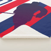 Gepersonaliseerde Hockey Sherpa Blanket Deken (3/4)