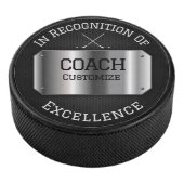 Gepersonaliseerde hockeycoach hockey puck (3/4)