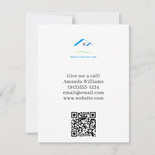 Gepersonaliseerde Hocus Pocus Makelaardij Hallowee Feestdagenkaart (Achterkant)