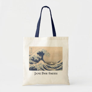 Gepersonaliseerde Hokusai Great Wave Tote Bag