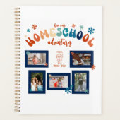Gepersonaliseerde Homeschool Fotocollage 2024 Planner (Voorkant)