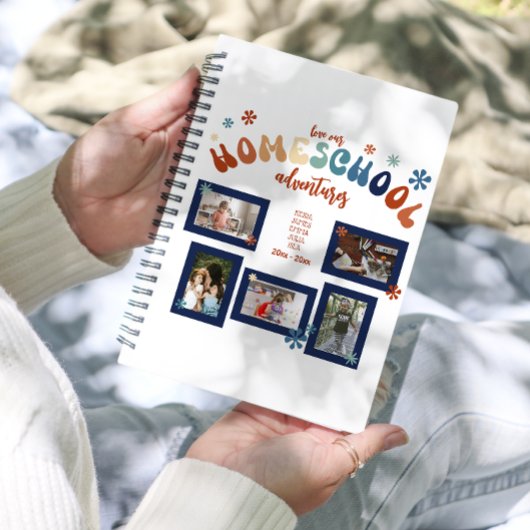 Gepersonaliseerde Homeschool Fotocollage 2024 Planner