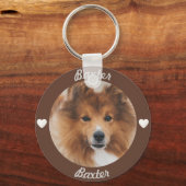 Gepersonaliseerde hond Foto Sleutelhanger (Voorkant)