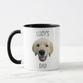 Gepersonaliseerde hond gezicht foto mok (Links)