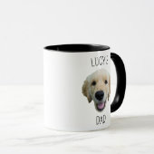 Gepersonaliseerde hond gezicht foto mok (Voorkant rechts)