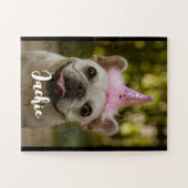 Gepersonaliseerde hond legpuzzel (Horizontaal)