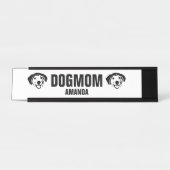 Gepersonaliseerde Hond Mam Custom Bureau Naambordje (Voorkant)