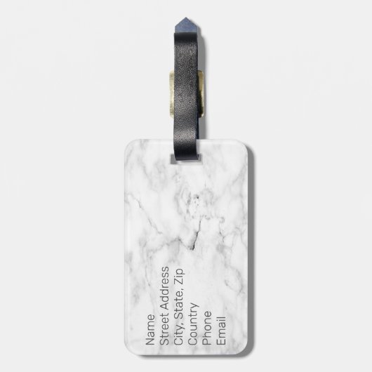 Gepersonaliseerde Hond Mama Roos Gold Paw Prints H Bagagelabel (Achterkant verticaal)