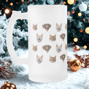 Gepersonaliseerde Hond Mok, Hond Kat Mam Gift Matglas Bierpul