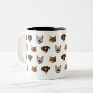 Gepersonaliseerde Hond Mok, Hond Kat Mam Gift Tweekleurige Koffiemok