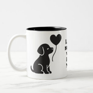 Gepersonaliseerde hond Mok   Minimalistisch cadeau