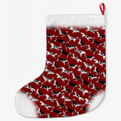 Gepersonaliseerde hond Stocking Grote Kerstsok (Achterkant)