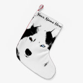 Gepersonaliseerde hond Stocking Kleine Kerstsok (Voorkant (Hangend))