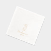 Gepersonaliseerde hond teckel huisdier bruiloft go folie servetten (Links)