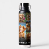 Gepersonaliseerde hond vader foto waterfles (Voorkant)