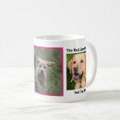Gepersonaliseerde hondenfoto - beste hond ooit koffiemok (Voorkant rechts)