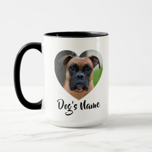 Gepersonaliseerde hondenfoto met Heart Design Mok