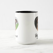 Gepersonaliseerde hondenfoto met Heart Design Mok (Midden)