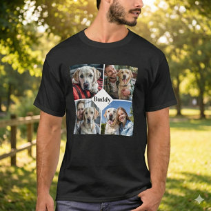 Gepersonaliseerde Hondenliefhebber Pet Photo Colla T-shirt