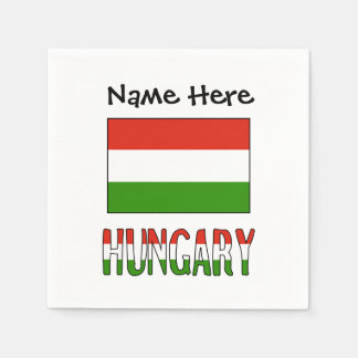Gepersonaliseerde Hongaarse vlag Servet