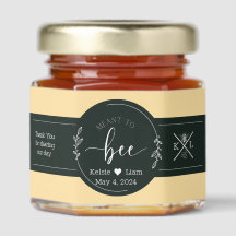 Gepersonaliseerde honing pot gunsten voor bruiloft