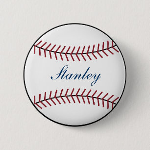 Gepersonaliseerde honkbal Button