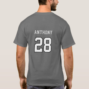 Gepersonaliseerde honkbal de hele dag elke dag t-shirt