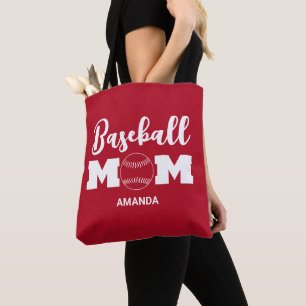 Gepersonaliseerde honkbal moeder naam draagtas