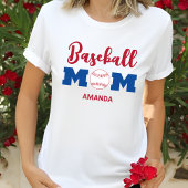 Gepersonaliseerde honkbal moeder naam t-shirt