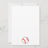 Gepersonaliseerde honkbal notenkaarten bedankkaart (Achterkant)