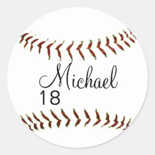Gepersonaliseerde honkbal of softbal Stickers