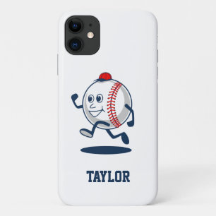 Gepersonaliseerde Honkbal Softbal Schattigee Carto iPhone 11 Hoesje