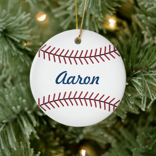Gepersonaliseerde honkbal sport kerst ornament (Boom)