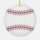 Gepersonaliseerde honkbal sport kerst ornament (Achterkant)