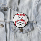 Gepersonaliseerde Honkbal Sport Tribute Button (In situ)