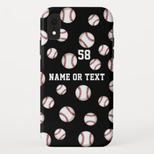 Gepersonaliseerde honkbal telefoonhoes nieuw, oude iPhone XR hoesje