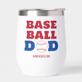 Gepersonaliseerde honkbal vader vaderdag (Links)