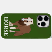 Gepersonaliseerde Horse Rider Lover Case-Mate iPhone Case (Achterkant (horizontaal))