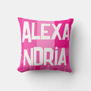 Gepersonaliseerde Hot Pink Kussen