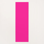 Gepersonaliseerde Hot Pink Oranje Script Typografi Yogamat (Achterkant)