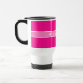 Gepersonaliseerde Hot Pink Reisbeker (Links)