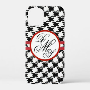 Gepersonaliseerde Houndstooth iPhone Case