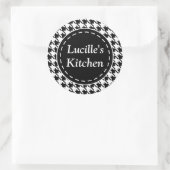 Gepersonaliseerde Houndstooth keuken Stickers (Tas)