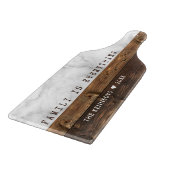 Gepersonaliseerde hout en marmer citaat familienaa snijplank (Hoek)